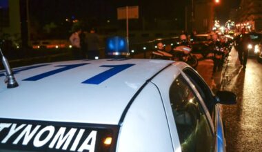 Agia Varvara’da el bombası patlaması araçlara zarar verdi